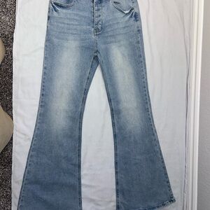 Women's Blue Flared Jeans